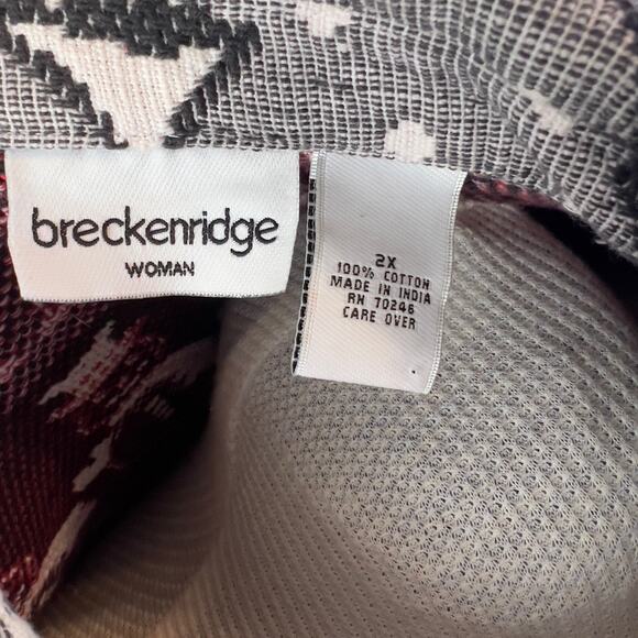 Breckenridge Woman Plus sz. 2X Snowman Jacket 100% cotton festive unique #SI-806 - Picture 11 of 11